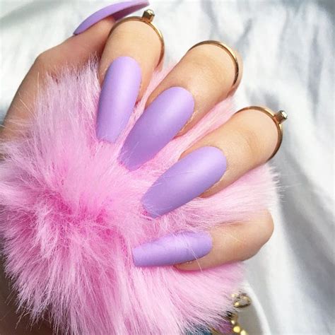 Lavender Nails Matte Or Glossy Press On Nails Any Shape Etsy Canada