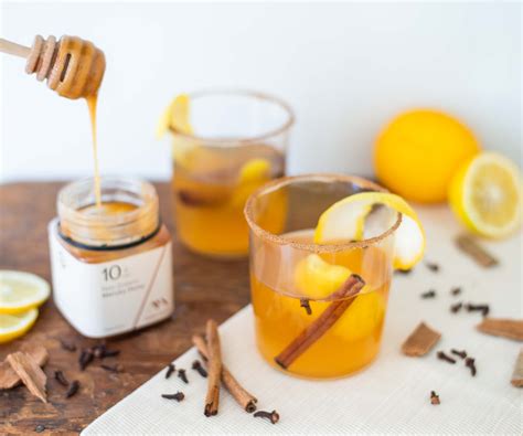 Manuka Honey And Lemon Hot Toddy Mixed Measured