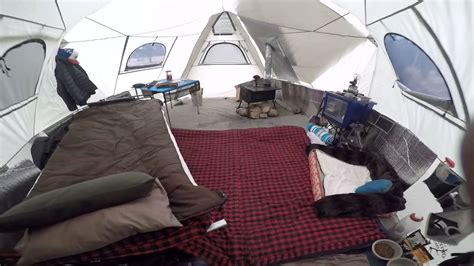 Winter Camping Big Horn Iii 4 Season Tent Interior Youtube