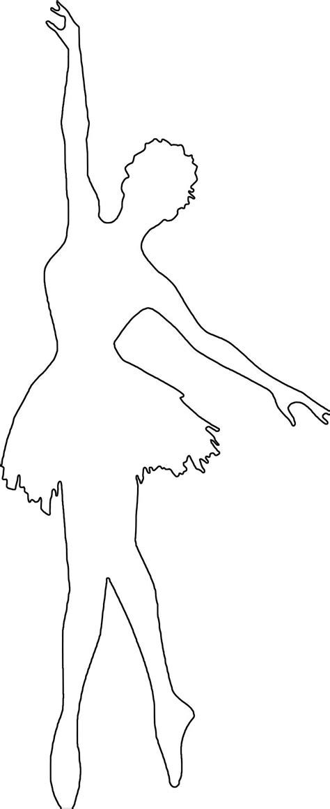 Image Result For Ballerina Silhouette Coloring Pages Paper Crafts