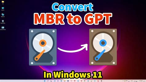 How To Convert Mbr To Gpt Without Losing Data In Windows Youtube