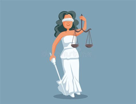 Lady Justice Cartoon Stock Illustrations 696 Lady Justice Cartoon