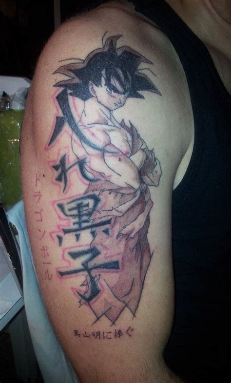 Dragon ball tattoos are one of the most famous media franchise hailing from japan. Tattoo Son Goku by curi222 on DeviantArt | Z tattoo ...