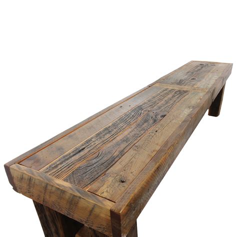 Rustic Reclaimed Timber Bench Four Corner Furniture Bozeman Mt
