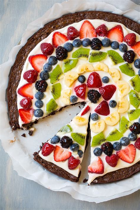 Brownie Fruit Pizza Cooking Classy