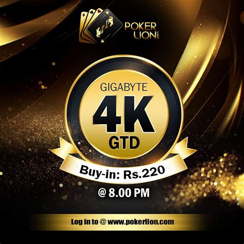 All our online poker reviews verify certification from an authorized online gaming regulatory body. Play #Gigabyte 4K GTD on www.pokerlion.com at 8 PM # ...