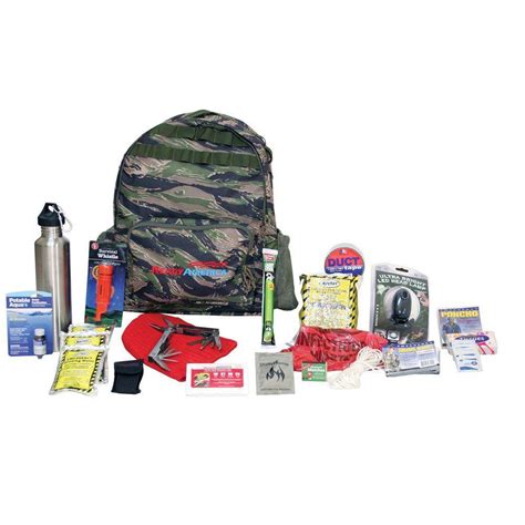 Ready America 1 Person Deluxe Outdoor Survival Kit 70115 The Home Depot