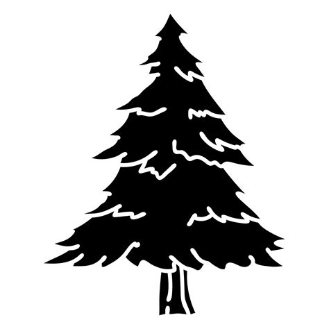 Pine Tree Cut Out 21675124 Vector Art At Vecteezy