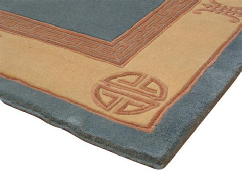 Premier Superwashed Chinese Rug Blue Luxury Handknotted Chinese Rug