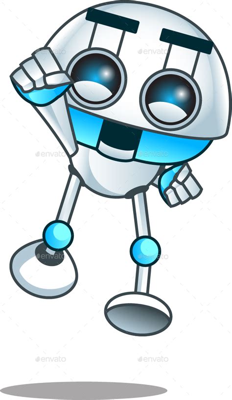 Robot Mascot Vector Robot Mascot Print Design Fashion