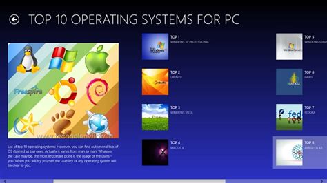 Top 10 Operating Systems For Pc And Mobiles For Windows 8