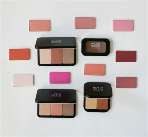 Make Up For Ever Artist Face Color Highlight Sculpt And Blush Powders