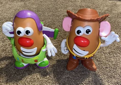 Disney Toy Story Mr Potato Head Buzz Lightyear And Woody 7” 2 Pack Figures Lot Set 34 99 Picclick
