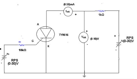 Scr Experiment Circuit Diagram Wiring View And Schematics Diagram