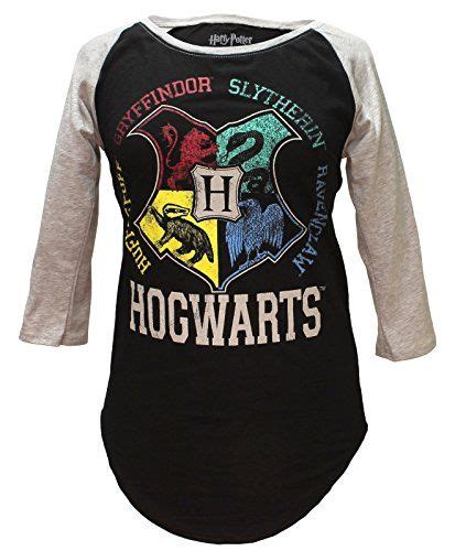 Harry Potter Hogwarts Raglan Athletic Tee Shirt Harry Potter Shirts