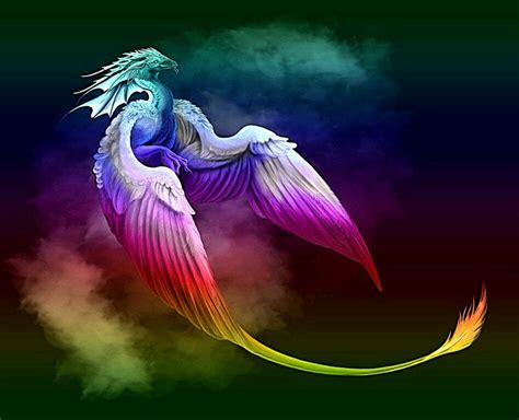 Rainbow Dragon Dragon Pictures Dragon Art Dragon Artwork