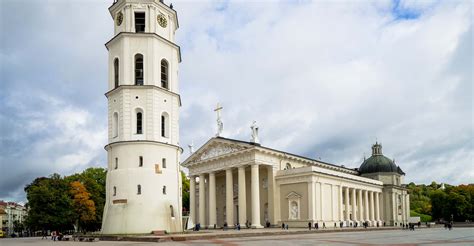 Exploring the historic city centre of Vilnius in Lithuania