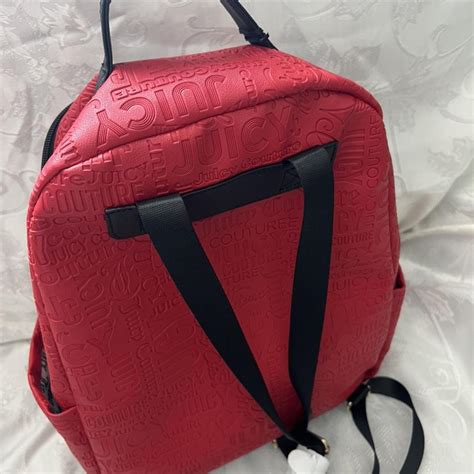 Juicy Couture Womens Black And Red Bag Depop