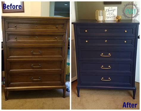 And on your final coat before applying your sealer. For Love of the Paint: Before and After : Mid Century Modern Style Vintage Chest of Drawers