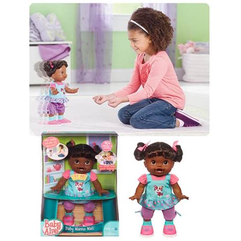 Baby Alive Baby Wanna Walk African American Doll