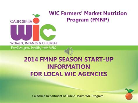 Companies in the same industry as california department of public health, ranked by salary. PPT - California Department of Public Health WIC Program ...