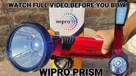 Wipro Prism Rechargable Led Torch And Lantern Torch Emergency Light