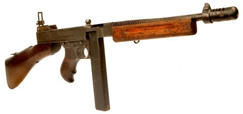 Deactivated Rare Wwii British Issued Thompson M1928a1 With Commando