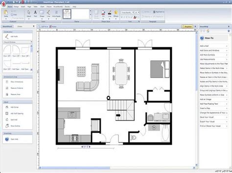How To Draw A House Plan With Free Software Free House Plan And Free