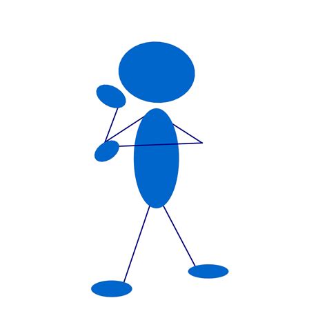 Thinking Blue Stick Man Png Svg Clip Art For Web Download Clip Art