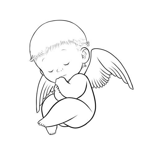 Baby Angel Tattoo Angel Drawing Baby Angel