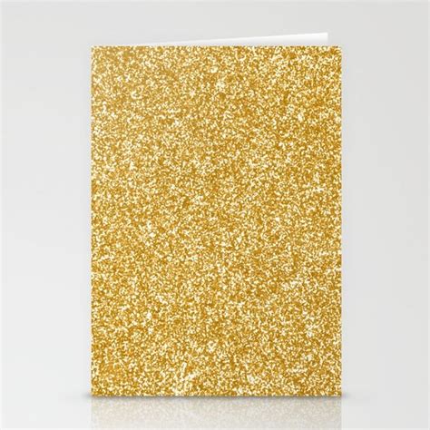 Buy Gold Glitter Stationery Cards By Newburydesigns Worldwide Shipping