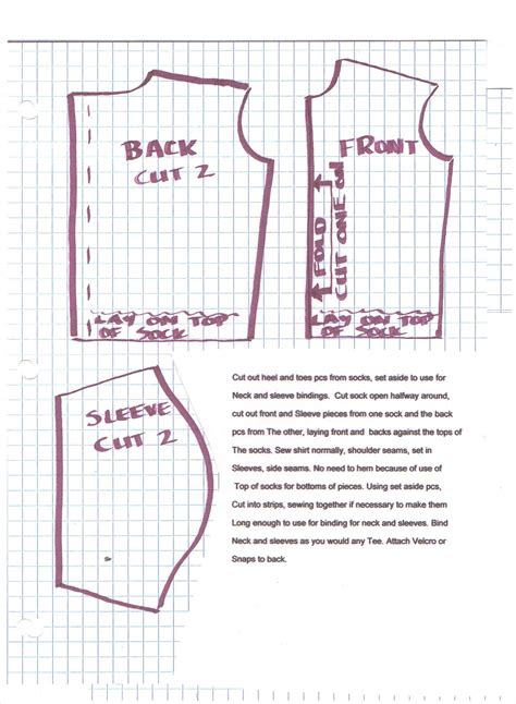 Especially free doll clothing patterns. pattern for ken shirt made from a sock | Barbie clothes ...