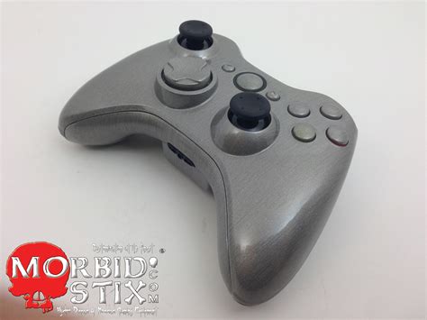 Silver Aluminum Brushed Xbox 360 Wireless Controller Wtp 361 12