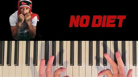 Digga D No Diet Easy Piano Tutorial Youtube