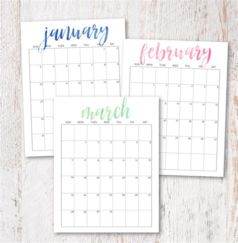 Simple And Pretty Free Printable 2021 And 2022 Calendars Lovely Etc