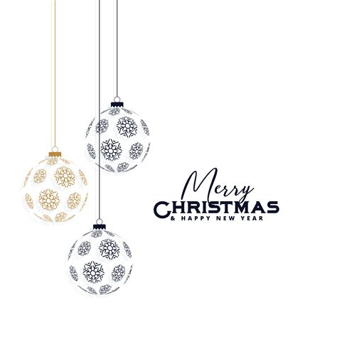 Elegant Christmas Background With Hanging Balls Made With Snowfl