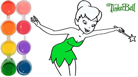 Drawing ideas for kids step by step. How to Draw & Color Tinker Bell Fairy Princess | Drawing ...