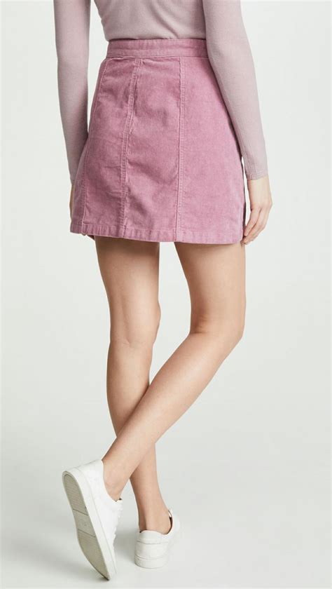 Womens Skirts Rag And Bonejean Rosie Skirt Mauve — P Entech