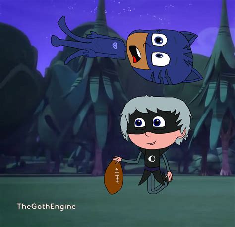 Pj Masks Charlie Brown Football Scene By Thegothengine On Deviantart