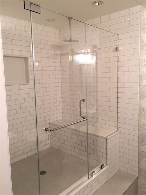 photo of custom shower doors nyc reno queens ny united states inline enclosure with towel