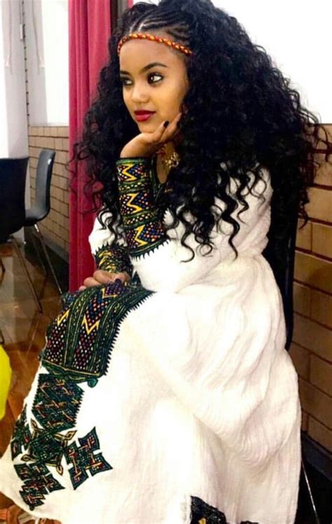 Your hair is going to be tucked away for a. Pin by Cherisse Seymour on Habesha Dress | African ...