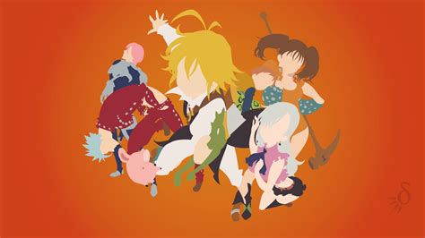 Seven Deadly Sins Minimalist Anime Wallpapers Wallpaper Cave