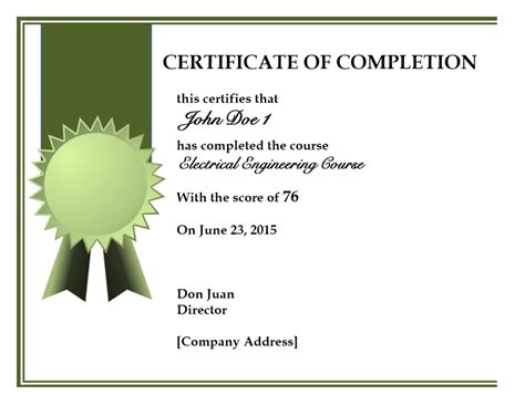 52 Printable Completion Certificates Sitetitle