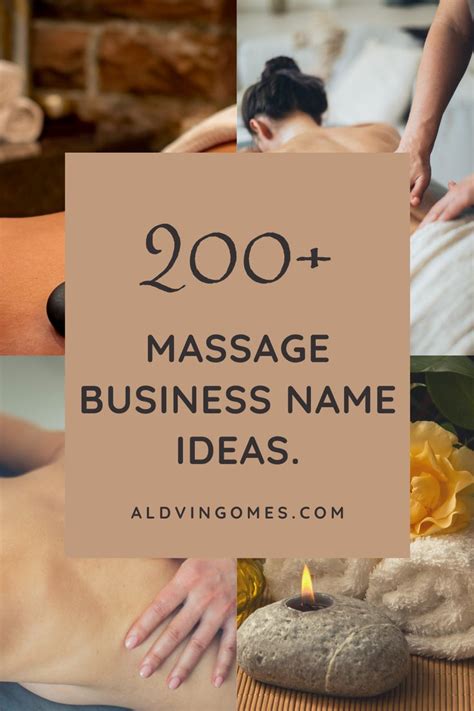 410 Massage Business Names Ideas Catchy Good Funny Massage Business Massage Therapy