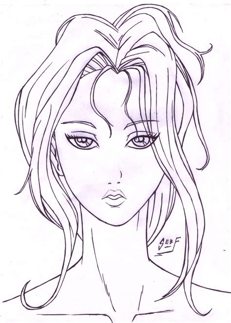 Before you begin drawing it's a good idea to outline the defining features of the anime style. Girl Face anime style lines by ForeverZeroDragon on DeviantArt
