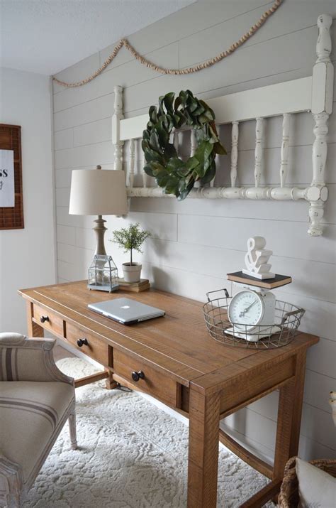 Not if you know where to shop from. Farmhouse Office Makeover | Home office furniture, Home ...