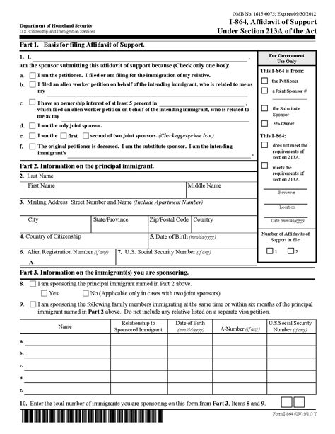 Who Need Affidavit Of Support Forms I 864 I 864a 2023