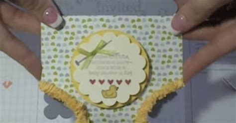 Cute Baby Shower Invitation Diaper