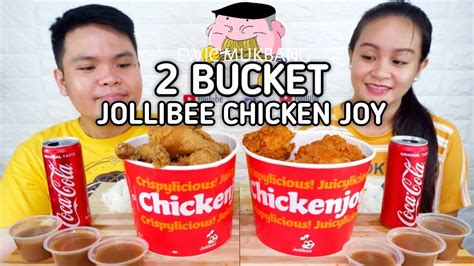 2 Bucket Jollibee Chicken Joy And Gravy Mukbang Filipino Food Mukbang