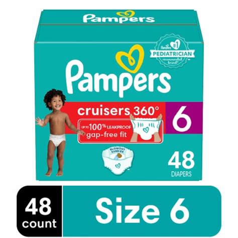Pampers Cruisers 360 Fit Size 6 Baby Diapers Super Pack 48 Ct Smith